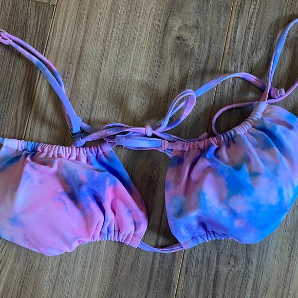 Princess Polly Pink/Purple Tie-Dye String Cheeky Bikini *NEVER WORN* - Picture 4 of 4